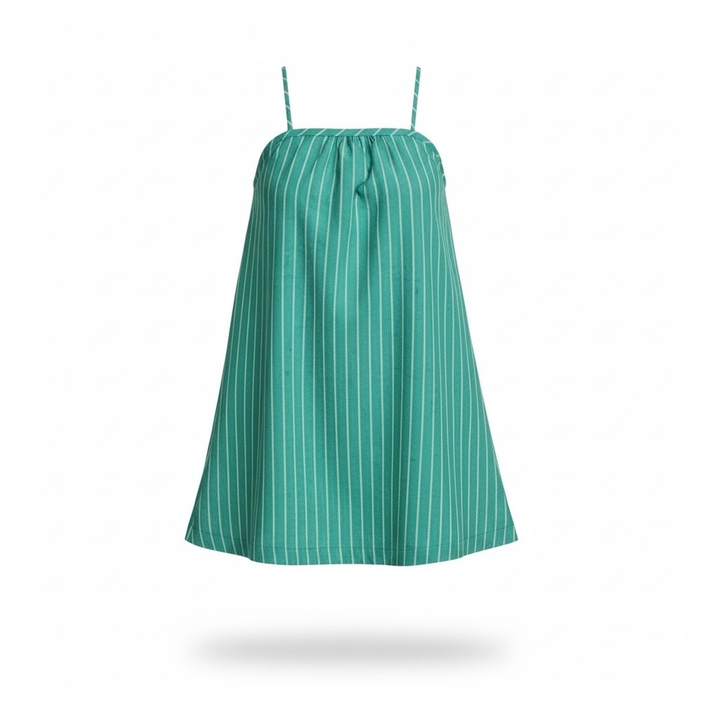 WOMEN'S Green & White Stripe Mini Shift Dress A New Day XXL